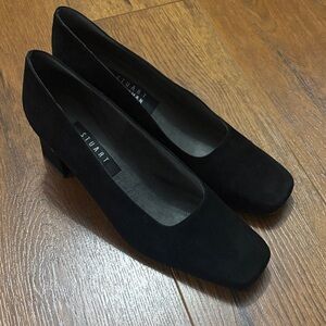 Stuart Weitzman Black Suede Heels